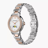 Emporio Armani Mia Three Hand Moonphase Mother of Pearl Dial Two Tone Steel Strap Watch For Women - AR11567 Buy Now By Emporio Armani