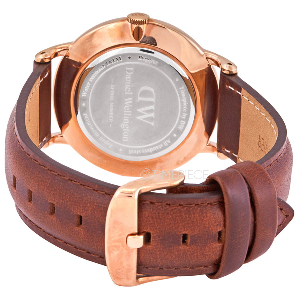 Daniel Wellington Dapper St Mawes White Dial Brown Leather Strap Watch For Men - DW00100083 Buy Now By Daniel Wellington