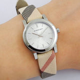 Burberry The City Nova Silver Dial Brown Leather Strap Watch for Women - BU9212 Buy Now By Burberry
