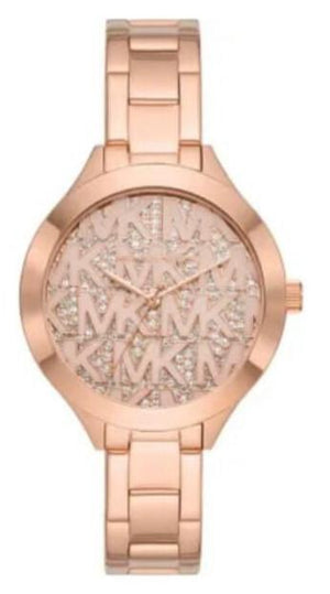 Michael Kors Slim Runway Rose Gold Dial Rose Gold Steel Strap Watch for Women - MK4658 Buy Now By Michael Kors