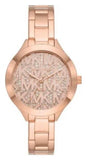 Michael Kors Slim Runway Rose Gold Dial Rose Gold Steel Strap Watch for Women - MK4658 Buy Now By Michael Kors