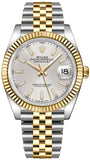 Rolex Datejust 41 Silver Dial Two Tone Oystersteel & Yellow Gold Jubilee Bracelet Watch for Men - M126333-0002 Buy Now By Rolex