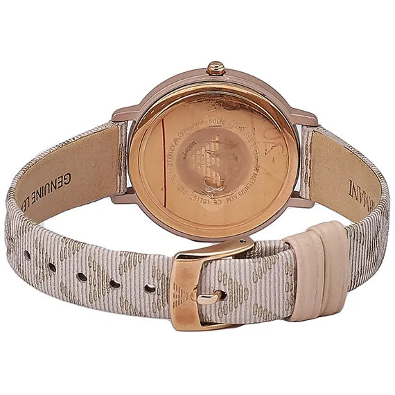 Emporio Armani Kappa Quartz Rose Gold Dial Pink Leather Strap Watch For Women - AR11010 Buy Now By Emporio Armani