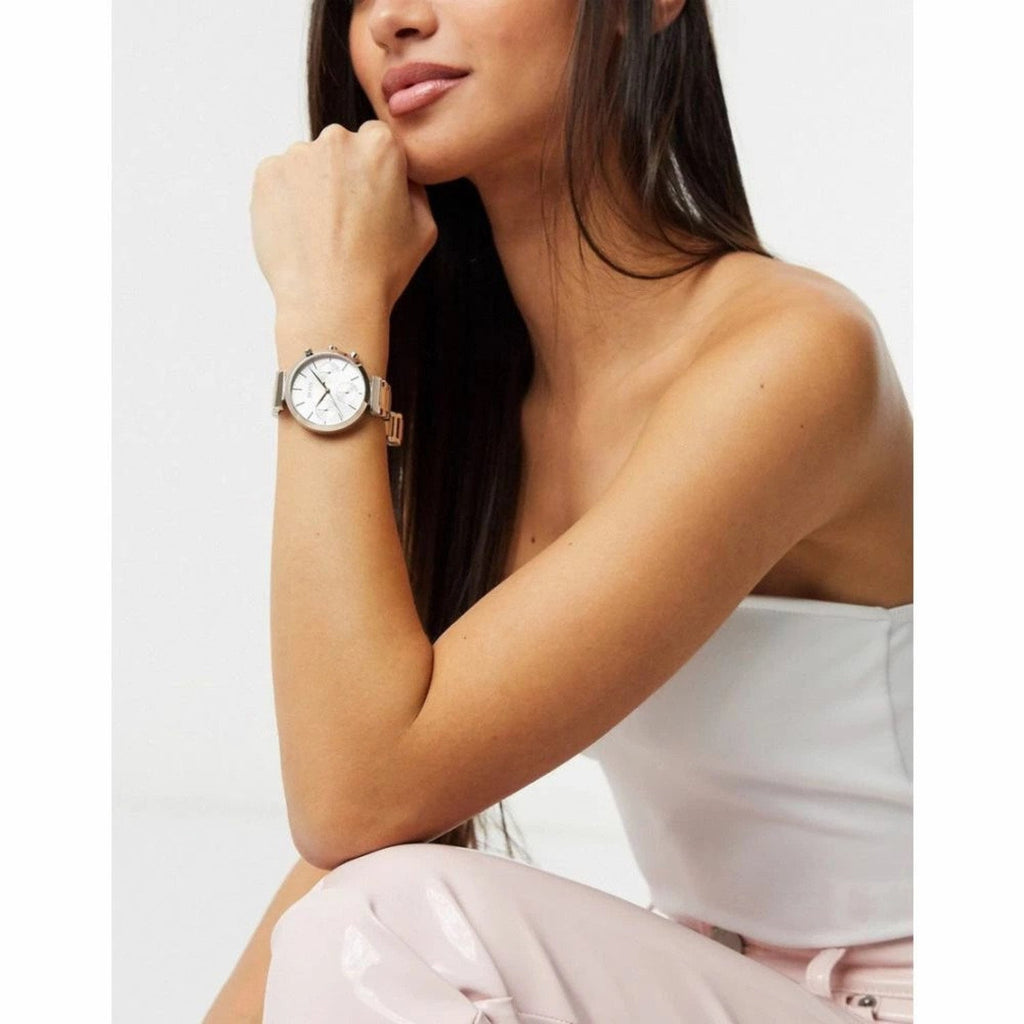 Hugo Boss Flawless Quartz White Dial Gold Steel Strap Watch for Women -1502531 Buy Now By Hugo Boss