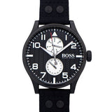 Hugo Boss Aeroliner Maxx Quartz Black Dial Black Nylon Strap Watch For Men - HB1513086 Buy Now By Hugo Boss