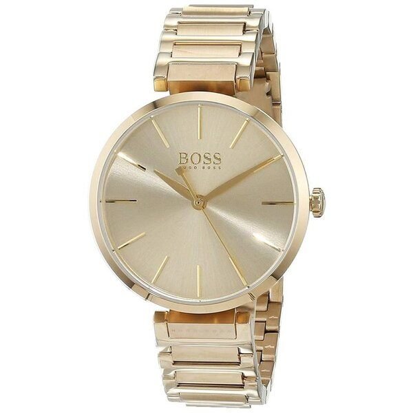 Hugo Boss Allusion Gold Dial Gold Steel Strap Watch for Women - 1502415 Buy Now By Hugo Boss