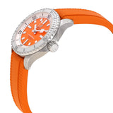 Breitling Superocean Automatic 36 Orange Dial Orange Rubber Strap Watch for Men - A17377211O1S1 Buy Now By Breitling