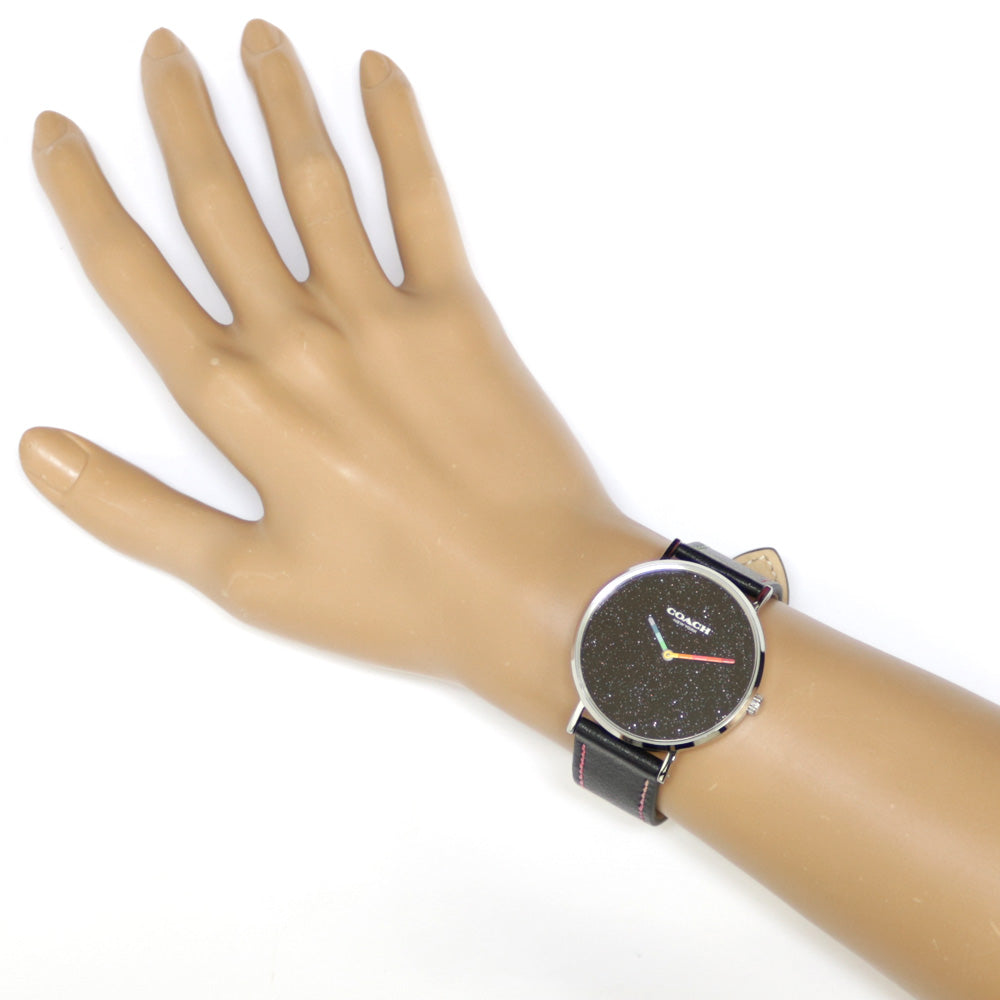 Coach Perry Black Dial Black Leather Strap Watch for Women - 14503033 Buy Now By Coach