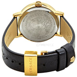 Versace Virtus Quartz Black Dial Black Leather Strap Watch for Women - VEHC00119 Buy Now By Versace