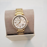Michael Kors Parker Mother of Pearl White Dial Gold Steel Strap Watch For Women - MK4693 Buy Now By Michael Kors
