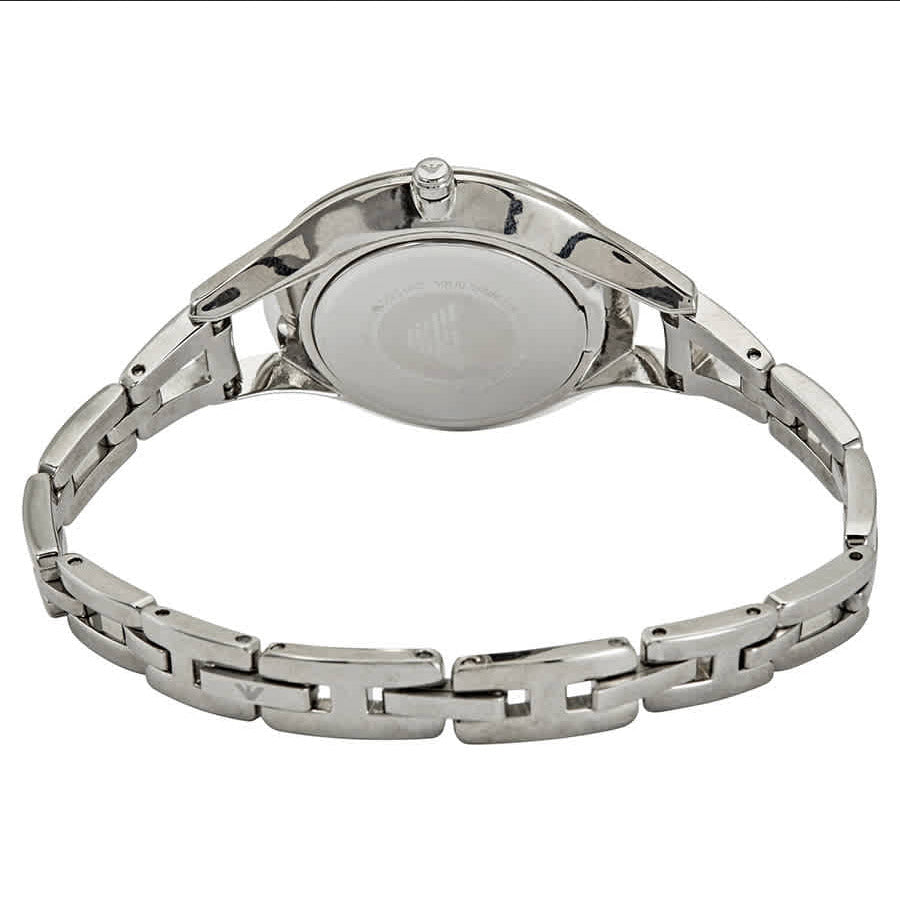 Emporio Armani Aurora Mother Of Pearl White Dial Silver Steel Strap Watch For Women - AR11054 Buy Now By Emporio Armani