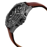 Fossil Garrett Chronograph Grey Dial Brown Leather Strap Watch for Men - FS5770 Buy Now By Fossil