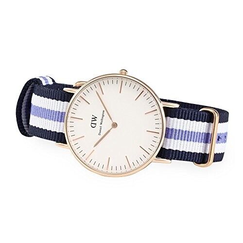 Daniel Wellington Classic Trinity White Dial Three Tone Nylon Strap Watch For Women - 0509DW Buy Now By Daniel Wellington