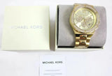 Michael Kors Lennox Chronograph Gold Dial Gold Steel Strap Watch For Men - MK8989 Buy Now By Michael Kors