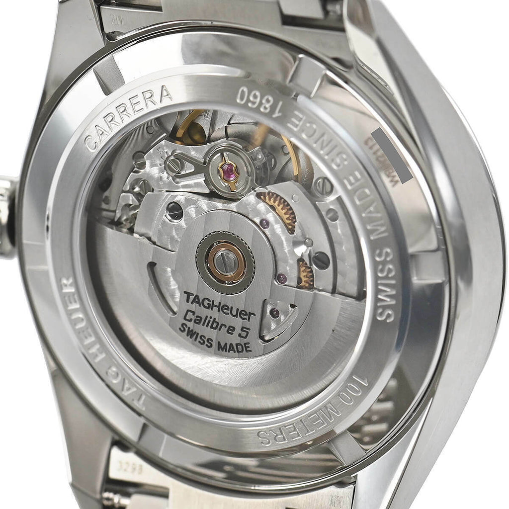 Tag Heuer Carrera Black Dial Silver Steel Strap Watch for Men - WBN2113.BA0639 Buy Now By Tag Heuer