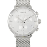 Calvin Klein High Noon Silver Dial Silver Mesh Bracelet Watch for Men - K8M27126 Buy Now By Calvin Klein