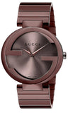 Gucci Interlocking XL Brown Dial Brown Steel Strap Watch For Men - YA133211 Buy Now By Gucci
