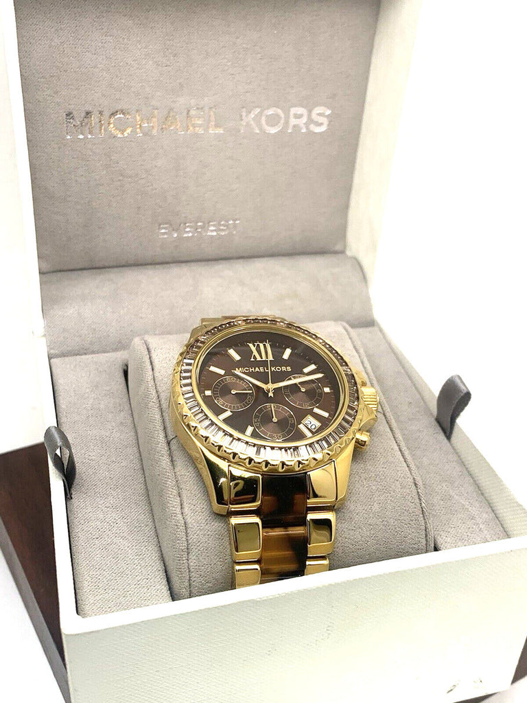 Michael Kors Everest Chronograph Brown Dial Two Tone Steel Strap Watch For Women - MK6973 Buy Now By Michael Kors
