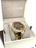 Michael Kors Everest Chronograph Brown Dial Two Tone Steel Strap Watch For Women - MK6973 Buy Now By Michael Kors