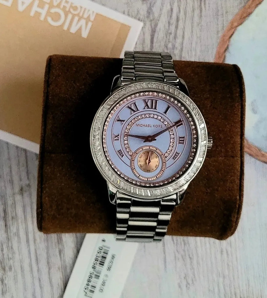 Michael Kors Madelyn Quartz Blue Dial Silver Steel Strap Watch For Women - MK6286 Buy Now By Michael Kors