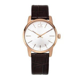 Calvin Klein City White Mother of Pearl Dial Brown Leather Strap Watch for Women - K2G23620 Buy Now By Calvin Klein