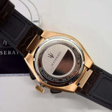 Maserati Triconic Chronograph Grey Dial Brown Leather Strap Watch For Men - R8871639003 Buy Now By Maserati