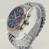 Michael Kors Lexington Chronograph Blue Dial Silver Steel Strap Watch For Men - MK8689 Buy Now By Michael Kors