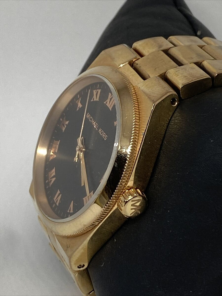 Michael Kors Channing Black Dial Rose Gold Steel Strap Watch For Women - MK5937 Buy Now By Michael Kors