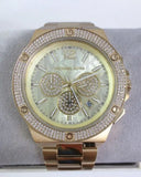 Michael Kors Lennox Chronograph Gold Dial Gold Steel Strap Watch For Men - MK8989 Buy Now By Michael Kors