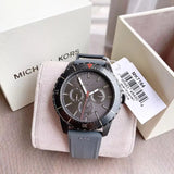 Michael Kors Cunningham Multifunction Grey Dial Grey Rubber Strap Watch For Men - MK7164 Buy Now By Michael Kors
