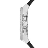 Guess Momentum Chronograph Crystals Black Dial Black Silicone Strap Watch For Men - GW0518G1 Buy Now By Guess