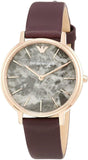 Emporio Armani Quartz Grey Dial Brown Leather Strap Watch For Women - AR11172 Buy Now By Emporio Armani