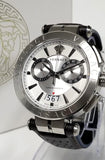 Versace Aion Chronograph White Dial Brown Leather Strap Watch for Men - VBR010017 Buy Now By Versace