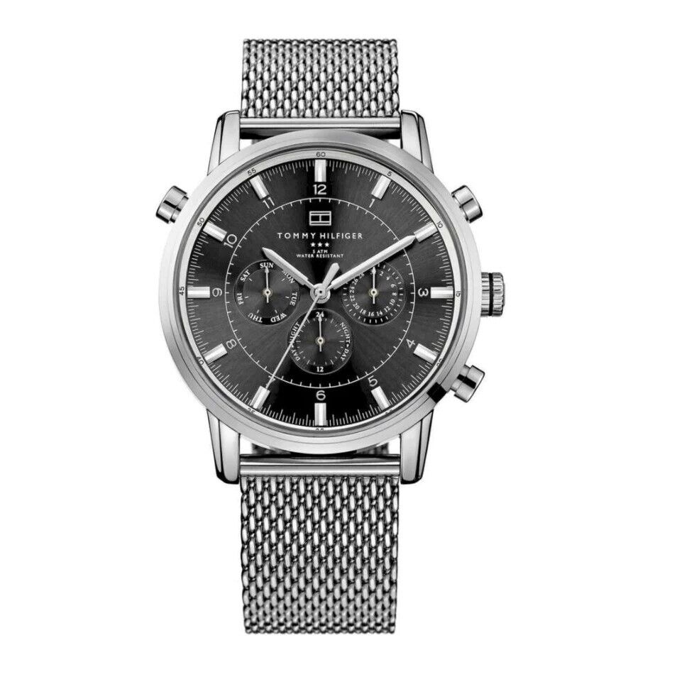 Tommy Hilfiger Harrison Quartz Grey Dial Silver Mesh Bracelet Watch for Men - 1790877 Buy Now By Tommy Hilfiger