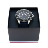 Tommy Hilfiger Larson Chronograph Blue Dial Blue Rubber Strap Watch For Men - 1791920 Buy Now By Tommy Hilfiger