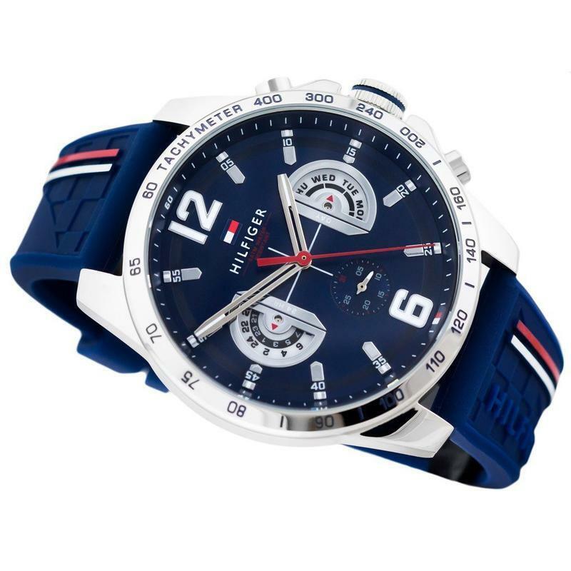 Tommy Hilfiger Decker Blue Dial Blue Rubber Strap Watch for Men - 1791476 Buy Now By Tommy Hilfiger