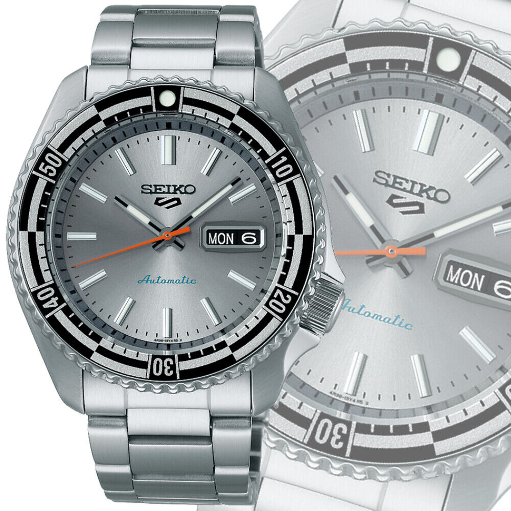 Seiko 5 Sports Special Edition Silver Dial Silver Steel Strap Watch For Men - SRPK09K1 Buy Now By Seiko