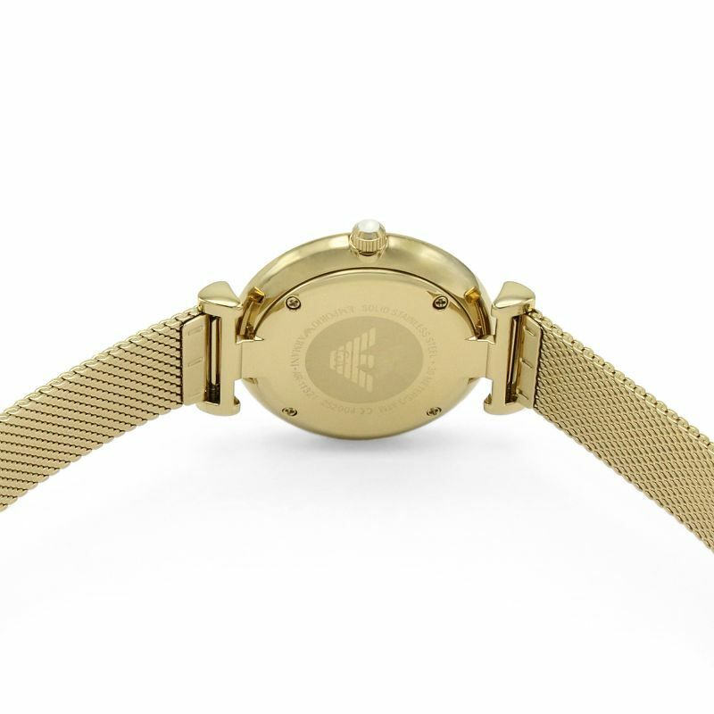 Emporio Armani Gianni T Bar Mother of Pearl Dial Gold Mesh Bracelet Watch For Women - AR11321 Buy Now By Emporio Armani