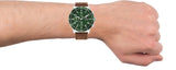 Tommy Hilfiger Jimmy Chronograph Green Dial Brown Leather Strap Watch For Men - 1791948 Buy Now By Tommy Hilfiger