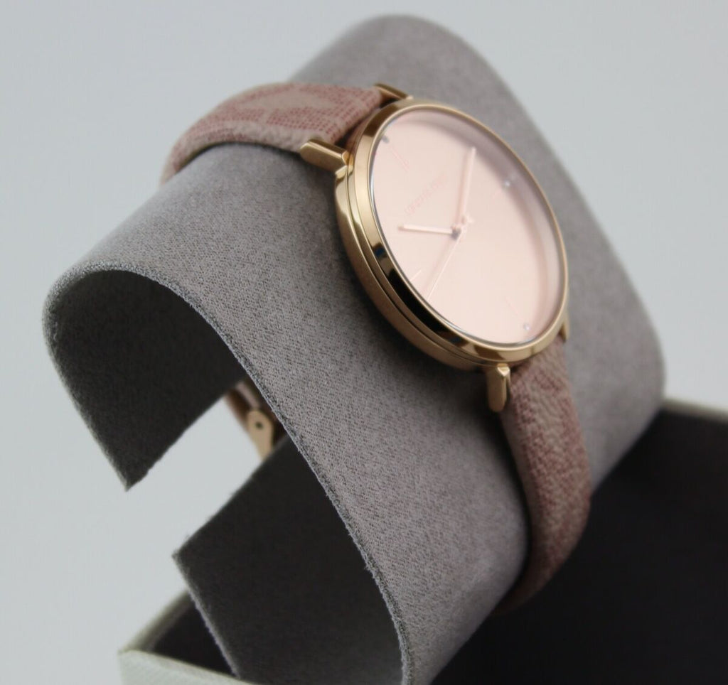 Michael Kors Jayne Three Hand Rose Gold Dial Pink Leather Strap Watch For Women - MK7130 Buy Now By Michael Kors