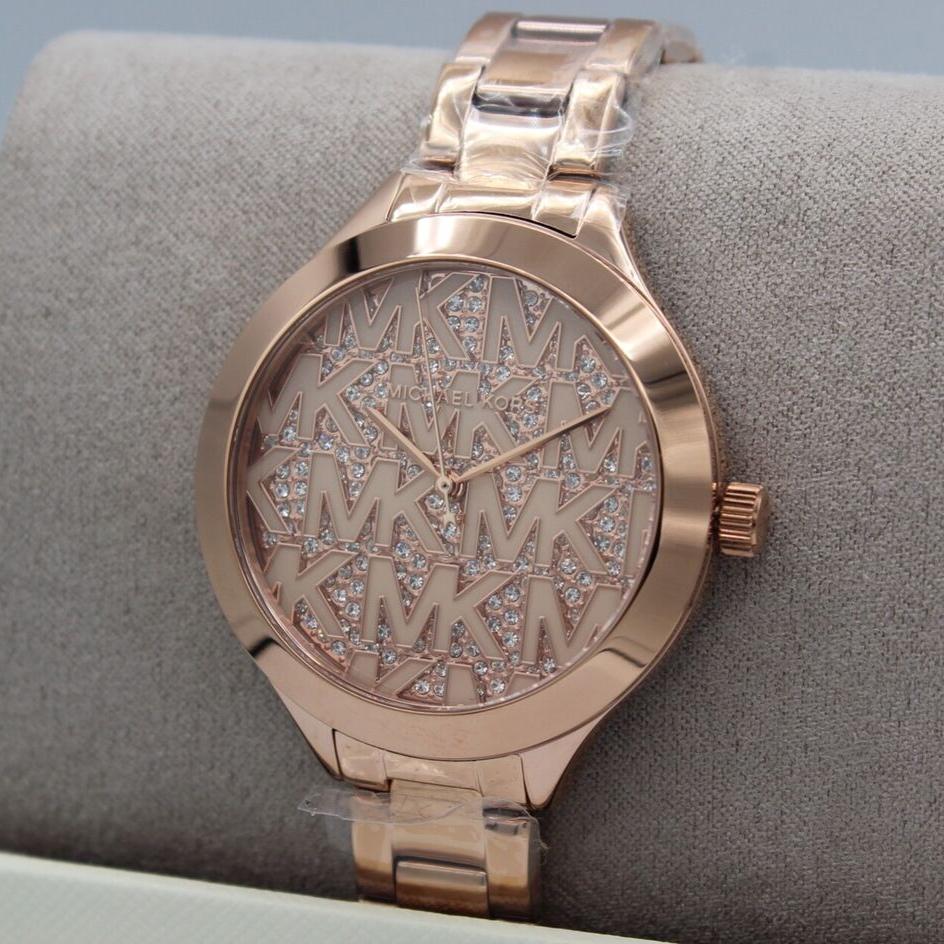Michael Kors Slim Runway Rose Gold Dial Rose Gold Steel Strap Watch for Women - MK4658 Buy Now By Michael Kors