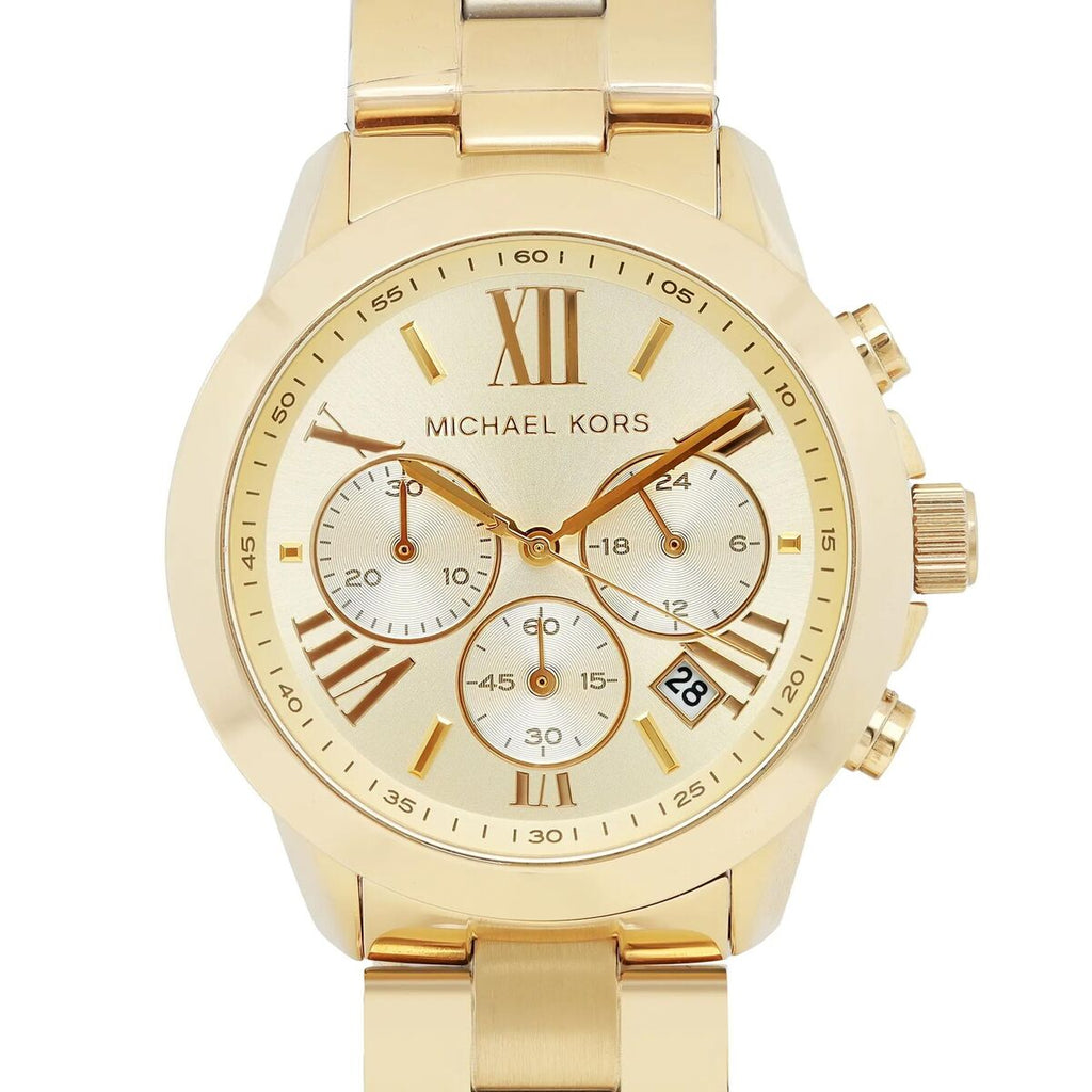 Michael Kors Bradshaw Chronograph Gold Dial Gold Steel Strap Watch For Women - MK5777 Buy Now By Michael Kors