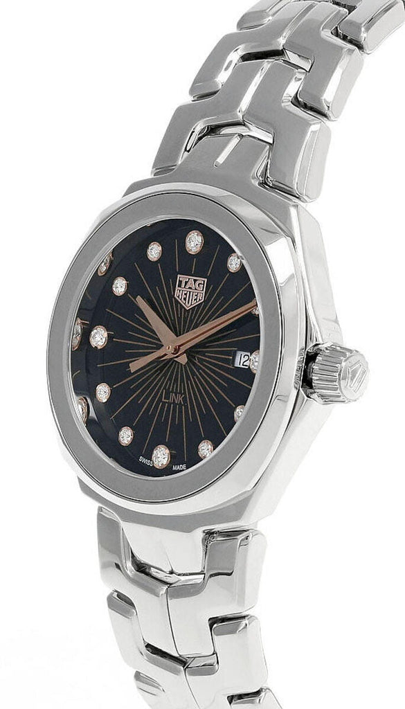 Tag Heuer Link Quartz Black Dial Silver Steel Strap Watch for Women - WBC131F.BA0649 Buy Now By Tag Heuer