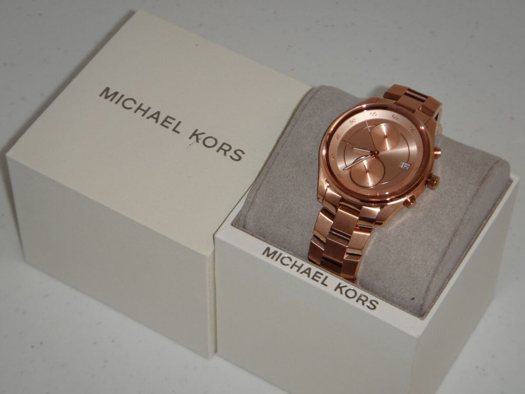Michael Kors Briar Quartz Rose Gold Dial Rose Gold Steel Strap Watch For Women - MK6465 Buy Now By Michael Kors
