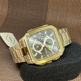 Fossil Inscription Multifunction Black Dial Gold Steel Strap Watch for Men - BQ2656 Buy Now By Fossil