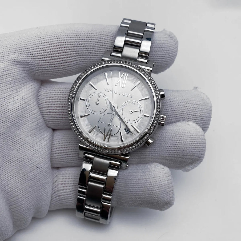 Michael Kors Sofie Quartz Silver Dial Silver Steel Strap Watch For Women - MK6575 Buy Now By Michael Kors