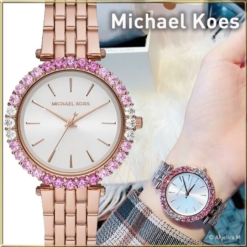 Michael Kors Darci Pave Silver Dial Rose Gold Steel Strap Watch For Women - MK4517 Buy Now By Michael Kors