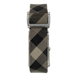 Burberry Nova Check Silver Dial Two Tone Leather Strap Watch For Women - BU9404 Buy Now By Burberry