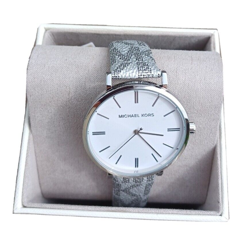 Michael Kors Addyson Quartz White Dial Gray Leather Strap Watch for Women - MK2951 Buy Now By Michael Kors