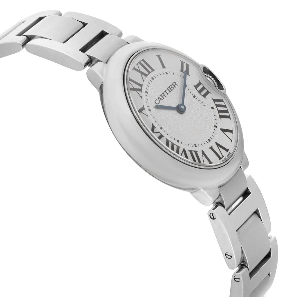 Cartier Ballon Bleu De Cartier Silver Dial Silver Steel Strap Watch for Women - W69011Z4 Buy Now By Cartier